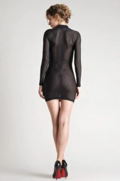 Maison Close - Bande à Part Party Robe - Black 24 Maison Close - Bande à Part Party Robe - Black -Exquisites Dessous-Geschäft MAISON CLOSE BANDE A PART SHORT DRESS LONG SLEEVES 8 1280x1280