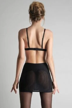 Maison Close - Bande à Part Mini Skirt - Black -Exquisites Dessous-Geschäft MAISON CLOSE BANDE A PART SHORT SKIRT 4 1280x1280