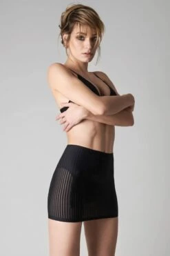 Maison Close - Bande à Part Mini Skirt - Black -Exquisites Dessous-Geschäft MAISON CLOSE BANDE A PART SHORT SKIRT 8 1280x1280