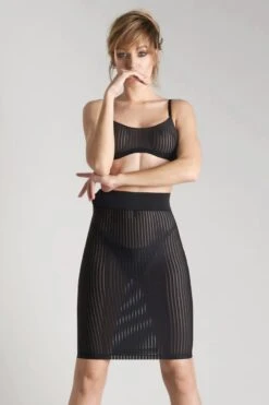 Maison Close - Bande à Part Stretch Skirt - Black