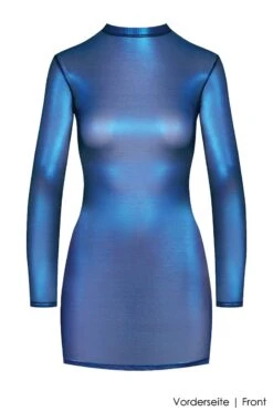 Maison Close - Blue Angel Mini Dress - Metallic Blue 18 Maison Close - Blue Angel Mini Dress - Metallic Blue -Exquisites Dessous-Geschäft MAISON CLOSE BLUE ANGEL SHORT DRESS 1 1280x1280