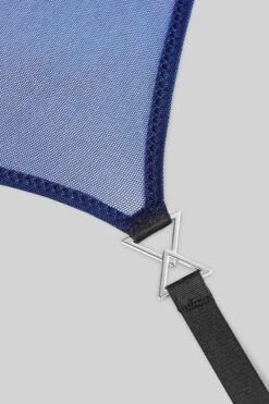 Maison Close - Blue Angel Suspender Belt - Metallic Blue -Exquisites Dessous-Geschäft MAISON CLOSE BLUE ANGEL STRAPSGUERTEL 1 1280x1280