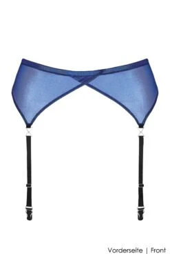 Maison Close - Blue Angel Suspender Belt - Metallic Blue -Exquisites Dessous-Geschäft MAISON CLOSE BLUE ANGEL STRAPSGUERTEL 3 1280x1280