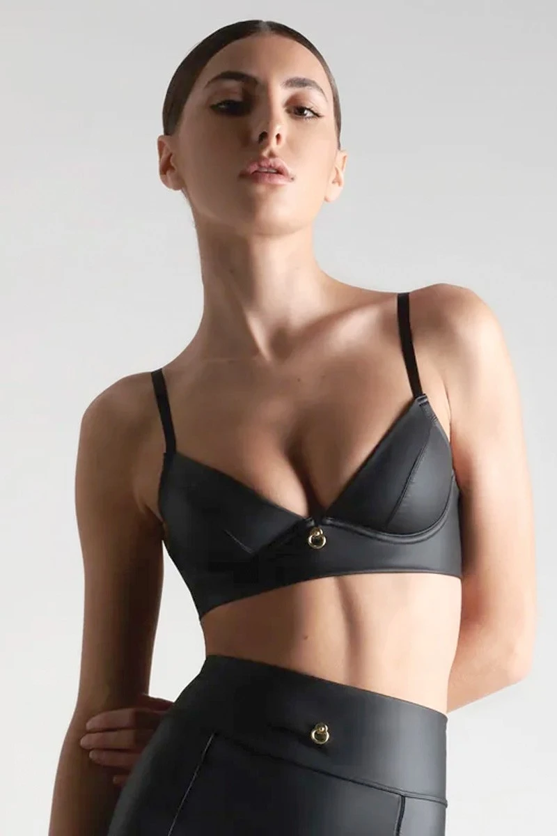 Maison Close - Chambre Noire Bra - Wetlook Black 5 Maison Close - Chambre Noire Bra - Wetlook Black – Bild 3
