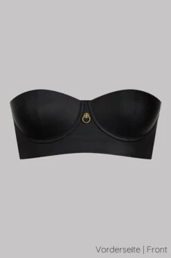 Maison Close - Chambre Noire Bustier Bra - Wetlook Black -Exquisites Dessous-Geschäft MAISON CLOSE CHAMBRE NOIR BUSTIER SCHWARZ 1 1280x1280