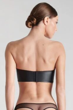 Maison Close - Chambre Noire Bustier Bra - Wetlook Black -Exquisites Dessous-Geschäft MAISON CLOSE CHAMBRE NOIR BUSTIER SCHWARZ 9 1280x1280