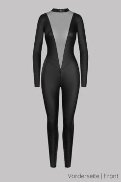 Maison Close - Chambre Noire Open Catsuit - Wetlook Black -Exquisites Dessous-Geschäft MAISON CLOSE CHAMBRE NOIR CATSUIT SCHWARZ 11 1280x1280