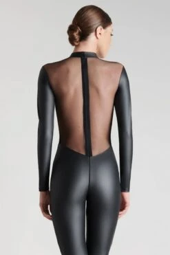 Maison Close - Chambre Noire Open Catsuit - Wetlook Black -Exquisites Dessous-Geschäft MAISON CLOSE CHAMBRE NOIR CATSUIT SCHWARZ 5 1280x1280