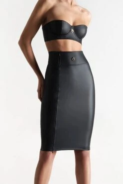 Maison Close - Chambre Noire Pencil Skirt - Wetlook Black -Exquisites Dessous-Geschäft MAISON CLOSE CHAMBRE NOIR ROCK 3 1280x1280