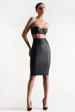 Maison Close - Chambre Noire Pencil Skirt - Wetlook Black -Exquisites Dessous-Geschäft MAISON CLOSE CHAMBRE NOIR ROCK 5 1280x1280