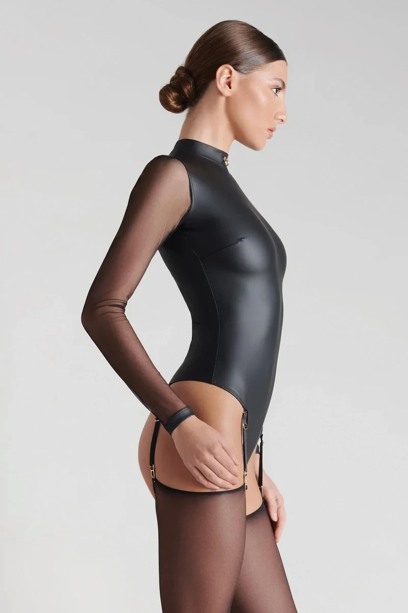 Maison Close - Chambre Noire Body - Wetlook Black 7 Maison Close - Chambre Noire Body - Wetlook Black – Bild 5