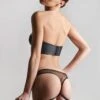 Maison Close - Chambre Noire Strappy Thong - Wetlook Black