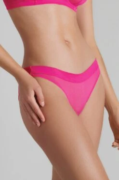 Maison Close - Corps A Corps Neon Briefs - Pink/Gold