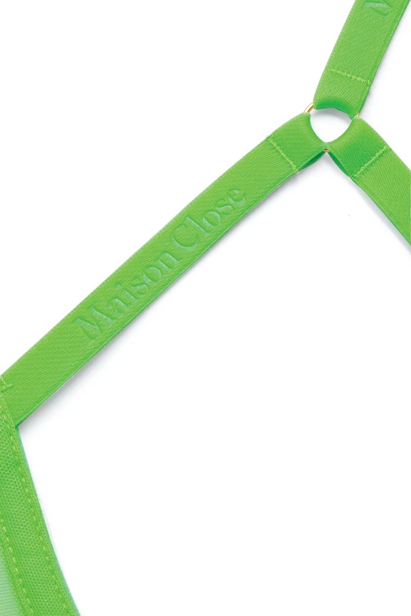 Maison Close - Corps A Corps Neon Open Bra - Green/Gold 11 Maison Close - Corps A Corps Neon Open Bra - Green/Gold – Bild 9