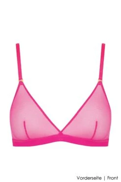 Maison Close - Corps A Corps Neon Triangle Bra - Pink/Gold -Exquisites Dessous-Geschäft MAISON CLOSE CORPS A CORPS TRIANGEL BH PINK 8 1280x1280