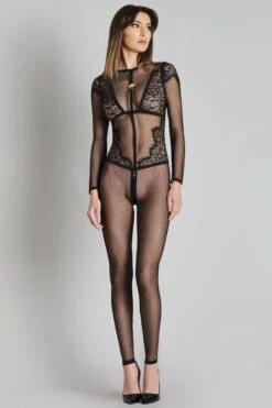 Maison Close - Inspiration Divine Open Catsuit - Black