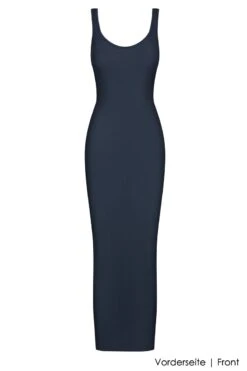 Maison Close - La Femme Amazone Dress - Anthracite -Exquisites Dessous-Geschäft MAISON CLOSE LA FEMME AMAZONE LANG KLEID 608894 GRIS 1 1280x1280