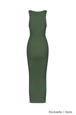 Maison Close - La Femme Amazone Dress - Kaki -Exquisites Dessous-Geschäft MAISON CLOSE LA FEMME AMAZONE LONG DRESS KAKI 7 1280x1280