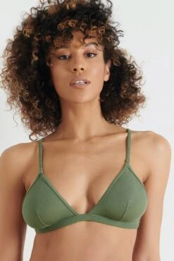 Maison Close - La Femme Amazone Triangle Bra - Kaki