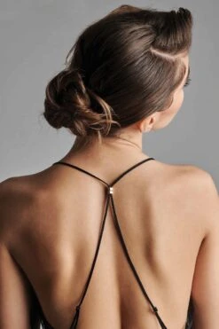 Maison Close - Madame Reve Mesh Dress - Black -Exquisites Dessous-Geschäft MAISON CLOSE MADAME REVE LONG DRESS BLACK 3 1280x1280