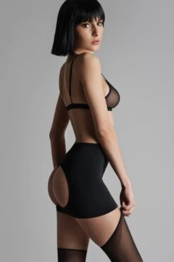 Maison Close - Pure Tentation Open Mini Skirt - Black -Exquisites Dessous-Geschäft MAISON CLOSE PURE TENATION OPEN SKIRT BLACK 10 1280x1280