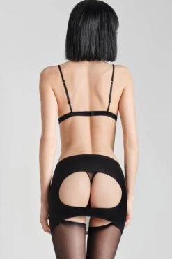 Maison Close - Pure Tentation Open Mini Skirt - Black -Exquisites Dessous-Geschäft MAISON CLOSE PURE TENATION OPEN SKIRT BLACK 7 1280x1280