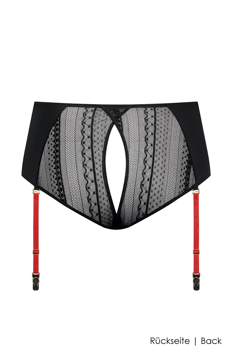 Maison Close - Sacre Coeur Open High Waist Brief - Black 8 Maison Close - Sacre Coeur Open High Waist Brief - Black – Bild 6