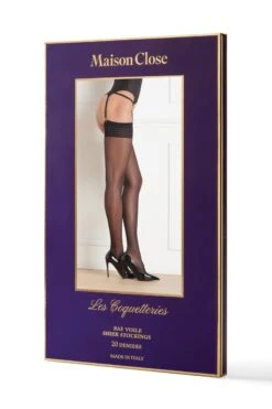 Maison Close - Sheer Thigh High Stockings - Silky Black 14 Maison Close - Sheer Thigh High Stockings - Silky Black -Exquisites Dessous-Geschäft MAISON CLOSE STOCKINGS 608632 3 1280x1280