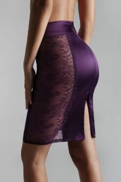 Maison Close - Villa Satine Skirt - Violet 16 Maison Close - Villa Satine Skirt - Violet -Exquisites Dessous-Geschäft MAISON CLOSE VILLA SATINE SKIRT PURPLE 7 1280x1280