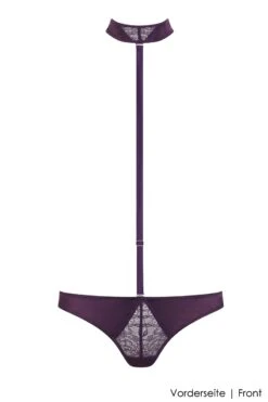 Maison Close - Villa Satine Harness Thong - Violet 17 Maison Close - Villa Satine Harness Thong - Violet -Exquisites Dessous-Geschäft MAISON CLOSE VILLA SATINE STRING HARNESS PURPLE 1 1280x1280