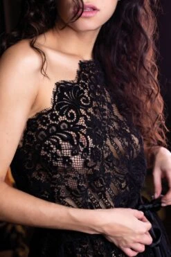 Marjolaine - Nadja Lace Babydoll - Black -Exquisites Dessous-Geschäft MARJOLAINE NADJA 5NAD0101 BLACK 1 1280x1280