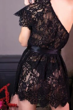 Marjolaine - Nadja Lace Babydoll - Black -Exquisites Dessous-Geschäft MARJOLAINE NADJA 5NAD0101 BLACK 6 1280x1280