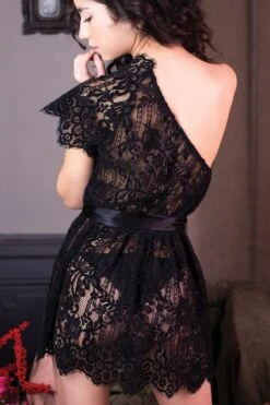 Marjolaine - Nadja Lace Babydoll - Black -Exquisites Dessous-Geschäft MARJOLAINE NADJA 5NAD0101 BLACK 7 1280x1280