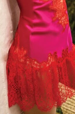 Marjolaine - Silk Negligee - 4MEL0201-7110 -Exquisites Dessous-Geschäft MARJOLAINE NEGLIGEE 4MEL0201 RASPBERRYSCARLET 7110 6 1280x1280