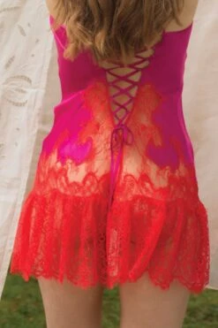 Marjolaine - Silk Negligee - 4MEL0201-7110 -Exquisites Dessous-Geschäft MARJOLAINE NEGLIGEE 4MEL0201 RASPBERRYSCARLET 7110 8 1280x1280