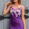 Marjolaine - Silk Negligee - 4NIN0101-9174 -Exquisites Dessous-Geschäft MARJOLAINE NINA 4NIN0101 VIOLET NATURAL 3 1280x1280