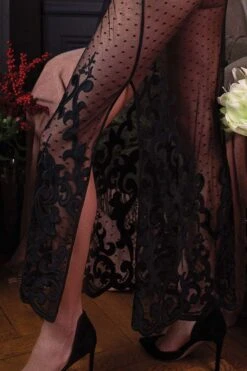 Marjolaine - Noor Slip Dress - Black -Exquisites Dessous-Geschäft MARJOLAINE NOOR 6NOO3001 BLACK 2 1280x1280