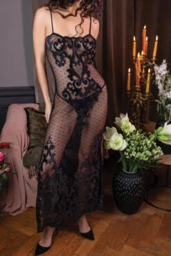 Marjolaine - Noor Slip Dress - Black