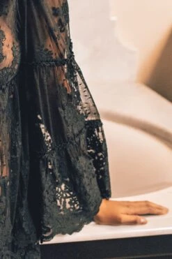 Marjolaine - Lace Babydoll - 6ODE0203-0004 -Exquisites Dessous-Geschäft MARJOLAINE ODESSA BABYDOLL BLACK 3 1280x1280