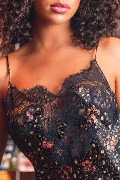 Marjolaine - Silk Slip Dress - 3PEN0201-1091 -Exquisites Dessous-Geschäft MARJOLAINE PENSEE NEGLIGEE BLACK 1 1280x1280