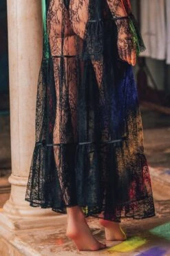 Marjolaine - Long Lace Coat - 4PER2201-0004 -Exquisites Dessous-Geschäft MARJOLAINE PERSEA 4PER2201 DESHABILLE LONG BLACK 5 1280x1280