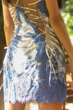 Marjolaine - Babette Silk Slip Dress - Multicolor -Exquisites Dessous-Geschäft MARJOLAINE PIXIE COMBINETTE 4PIX0101 COBALT 8 1280x1280