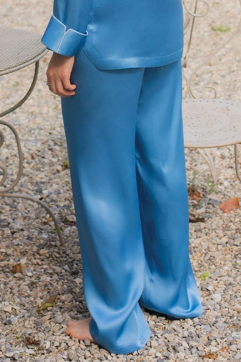 Marjolaine - Silk Pajama Set - Cobalt 9 Marjolaine - Silk Pajama Set - Cobalt – Bild 7