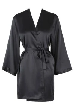 Marjolaine - Soie Unie Laser Silk Kimono - Black -Exquisites Dessous-Geschäft MARJOLAINE SOIE UNIE KIMONO BLACK 4jlovSBTdCAT5S 1280x1280