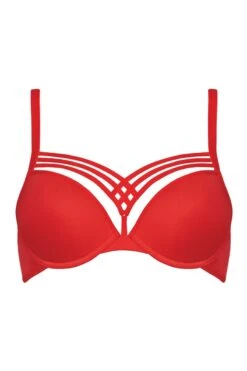 Marlies Dekkers - Dame De Paris Push Up Bra - Red -Exquisites Dessous-Geschäft MARLIES DEKKERS 18141 Dame de Paris Rot Red Push up BH Bra 7 1280x1280