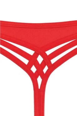 Marlies Dekkers - Dame De Paris Thong - Red -Exquisites Dessous-Geschäft MARLIES DEKKERS 18142 Dame de Paris Red Rot 2cm String Thong 7 1280x1280