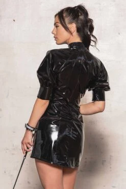 Maison Catanzaro - Crepuscule Vinyl Robe - Black 18 Maison Catanzaro - Crepuscule Vinyl Robe - Black -Exquisites Dessous-Geschäft Maison Catanzaro Crepuscule Black Vinyl Robe 7 1280x1280