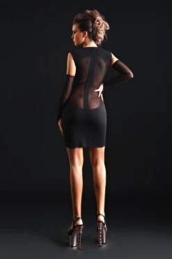 Maison Catanzaro - Brittany Party Dress - Black -Exquisites Dessous-Geschäft PATRICE CATANZARO BRITTANY ROBE LYCRA BLACK 10 1280x1280