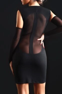 Maison Catanzaro - Brittany Party Dress - Black -Exquisites Dessous-Geschäft PATRICE CATANZARO BRITTANY ROBE LYCRA BLACK 6 1280x1280