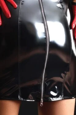 Maison Catanzaro - Emmanuelle Vinyl Dress - Black -Exquisites Dessous-Geschäft PATRICE CATANZARO EMMANUELLE ROBE VINYLE BLACK 8 1280x1280